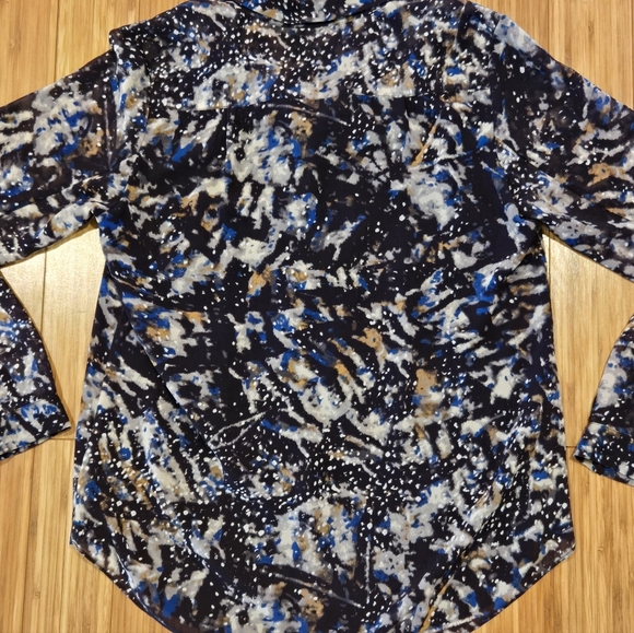NWOT Cabi Blue Patterned Jacket - Picture 10 of 11